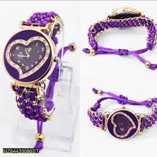 Girl Stainless Steel Bracelet Stylish Watch (without Box)